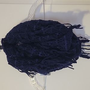 Navy blue infinity scarve